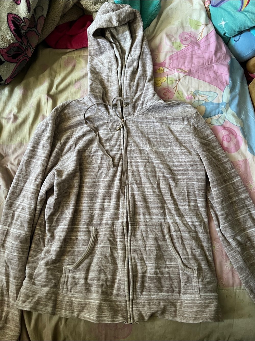 J. Jill Heathered Taupe Knit Top